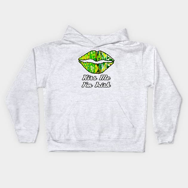 Kiss me I'm Irish Kids Hoodie by artbyomega